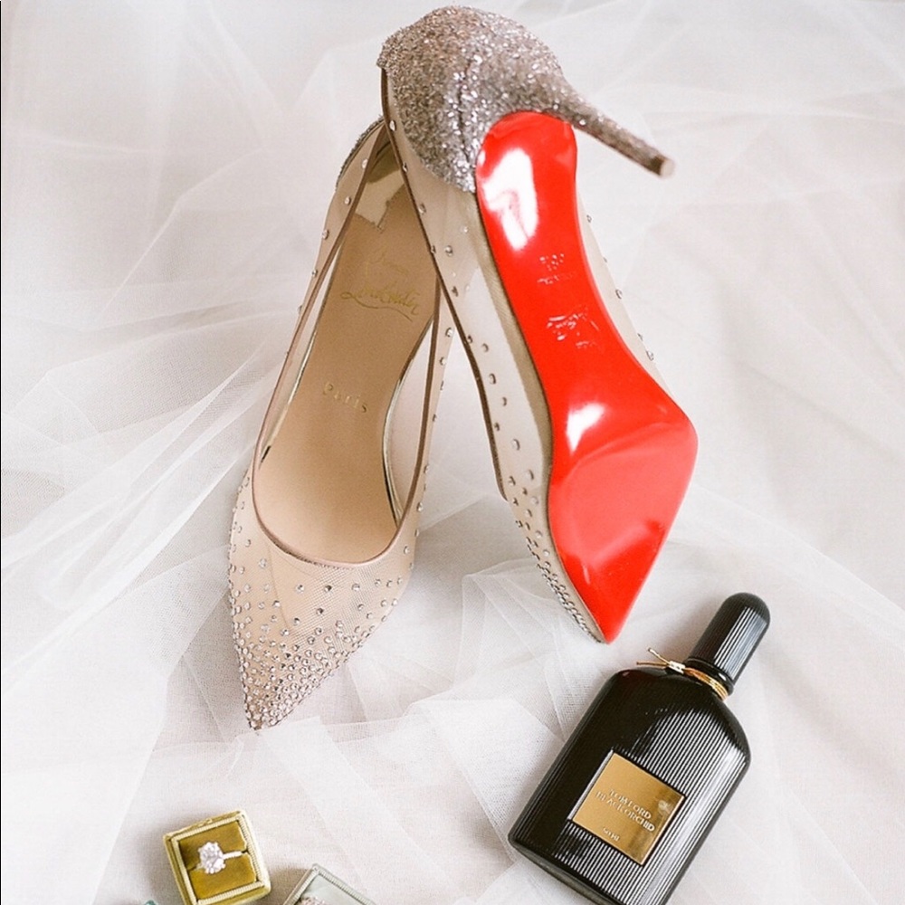 ❌SOLD❌ Christian Louboutin Follies Strass 85mm